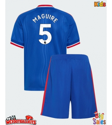 Manchester United Harry Maguire #5 Replica Away Stadium Kit for Kids 2026-27 Short Sleeve (+ pants)